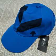 新品 定価6490 DESCENTE GOLF 帽子 キャップ 青 ブルー 紺 ネイビー フリー（57-59cm）デサント ゴルフ ウェア レターパック可_画像1