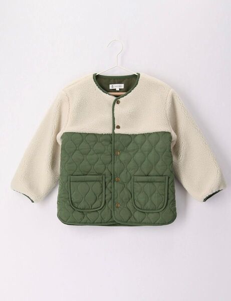 【新品】ROPE' PICNIC ボア中綿キルティングブルゾン カーキ 130
