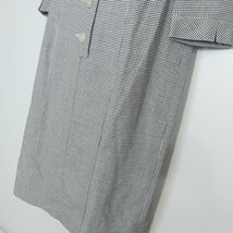 【美品】GUEST JOCONDE ゲスト ジョコンダ★ ワンピース ロング 八分袖 襟付き シックな千鳥格子柄♪ 大きいサイズ15 白×黒系 z4445_画像5