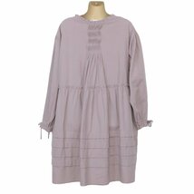 【美品！】PINK HOUSE★ざっくりナチュラル＆ゆるりシルエットが可愛い♪タック チュニック 紫系 秋冬 2021年製！着回し力抜群 z4779_画像7