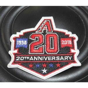 黒赤２０TH◆新品２０周年 MLB アリゾナ・ダイヤモンドバックス Arizona野球ベースボール US刺繍ワッペン　激渋◆メジャーリーグ◇衣服DIY