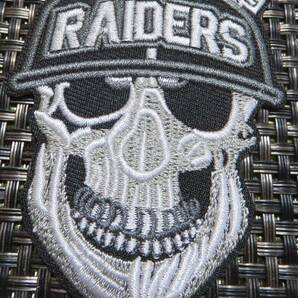 帽子骸骨RD◆新品 NFLラスベガス・レイダース Las Vegas Raiders ガイコツ サポーターズ 刺繍ワッペン■アメリカ アメフト◆ミリタリーの画像8