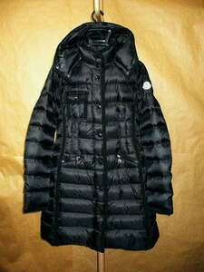 モンクレール MONCLER HERMINE フード　ダウン コート 黒　0　美品