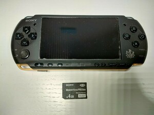 PSP 動作品【PSP-3000 本体 モンスターハンターポータブル3rd ハンターズモデル】メモリースティック4GB付き『ソニー モンハン』限定品