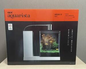 【未使用品】GEX ジェックス AQUA-U アクアユー 水槽SET ホワイト　オールインワン 熱帯魚 グッピー シュリンプ 水草