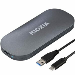 キオクシア KIOXIA SSD 外付け 1TB USB3.2 Gen2 最大読出速度 1,050MB/秒 【 iPho・・・
