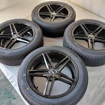 新品 18インチ 8.0J 5-114.3 ブラック スタッドレス付4本SET 235/50R18 ILINK 2022年製 アルファード ヴェルファイア(W2380)_画像2