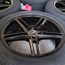 新品 18インチ 8.0J 5-114.3 ブラック スタッドレス付4本SET 235/50R18 ILINK 2022年製 アルファード ヴェルファイア(W2380)_画像5