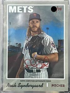 2019 Topps Heritage Real One Autograph Red Ink Noah Syndergaard 70枚限定 ノア シンダーガード 直筆 サイン auto