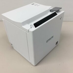 美品オートカット僅か56回EPSON コンパクト レシートプリンター TM-m10 621(M332B )有線LAN USB対応 純正アダプター付属の画像4