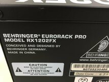 BEHRINGER RX1202FX V2 EURORACK PRO ラックマウントミキサー （2OF)_画像8