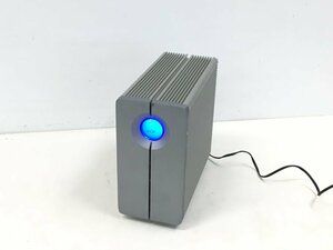 LACIE /　RAID対応2bayハードディスク /ケースのみ　ネジあり　品番不明　通電のみ確認　中古品　(管：2F-M）