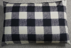  проверка чёрный сделано в Японии pillow кейс 43×63cm