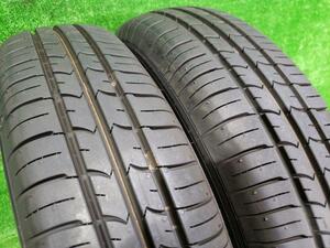 グッドイヤー GOODYEAR 夏タイヤ 2本セット EFFICIENT GRIP ECO HYBRID EG01 145/80R13 2023年 9分山