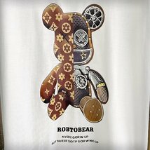 定価2万★christian milada・ミラノ発・半袖Tシャツ★上品 個性 ベアブリック/Bearbrick モノグラム T-shirt 男女兼用 夏 日常 XL/50サイズ_画像4