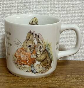 英国製　WEDGWOOD vintage Peter Rabbit Benjamin bunny ヴィンテージ ピーターラビット　ベンジャミン バニー　マグカップ　送料無料