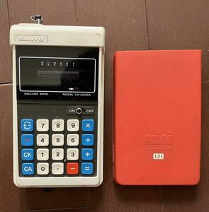  Showa Retro goods Sanyo calculator sa com Mini CX-2000A junk free shipping 