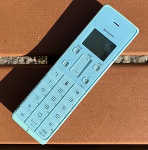 SHARP デジタル コードレス電話機 の子機　JD-KBC1 スカイブルー　ジャンク品　送料無料