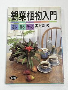 観葉植物入門　米村浩次　1996年初版【H63228】