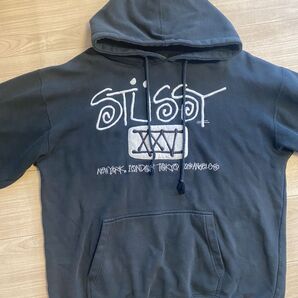 USA製【激レア】25周年 STUSSY 限定 hoodie パーカー スウェット L