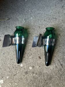  Big Thumb vase green 2 piece set 