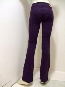 [CIMARRON/ Cimarron ] stretch semi flare pants BRAVA PURPLE 28 new goods / dead stock / rare / beautiful legs / thin / comfortable / sexy / Spain made / buying profit 