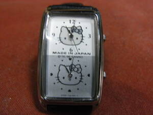  battery replaced *SEIKO*ALBA/Y15W-5A20* Hello Kitty * double faced * lady's * new belt *