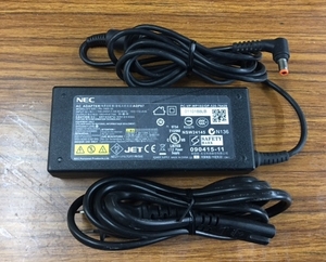 送料無料！NEC 純正ADP87 ACアダプターADP81/PC-VP-WP102 /ADP87B/PC-VP-WP133/ADP90/ADP92/PV-VP-WP129などの機種へ代用可能　19V4.74A