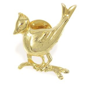 A9363◆【SARAH COVENTRY】◆ 金色の鳥 バードモチーフ ゴールドトーン ◆ ヴィンテージブローチ * タックピン ◆