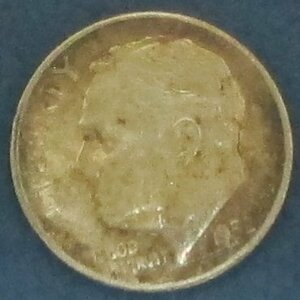 （C-76)アメリカ　１0セント銀貨　1952年