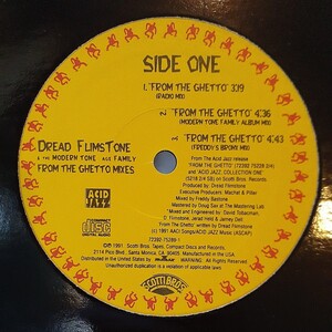  DREAD FLIMSTONE & THE MODERN TONE AGE FAMILY / FROM THE GHETTO MIXES /ACID JAZZ,90'S DUB HOUSE,RAGGA HIP HOP,ROOTS REGGAE