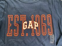 ■ＧＡＰ■新品■120■ギャップ■人気ロンT■ＵＳＡ■ネイビー■GAPロゴ■紺■3.2-1.１_画像2