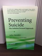 英語洋書　自殺をとめる解決志向アプローチ 　Preventing Suicide: The Solution Focused Approach　B323_画像1