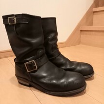 ★RED WING★レッド・ウィング★ エンジニア ブーツ★30年前★ANSI　Z41★PT83★長年保管です★革固いです★日本size25～26cm★_画像2