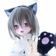 【難アリ】＊DDH-10セミホワイト肌＊カスタムヘッド【アイ＋舌パーツ３種類付き】_画像1