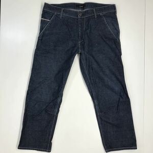 Johnbull ジョンブル　クロップドデニム　ペインターパンツ　デニムパンツ　日本製　くるぶし丈　Lサイズ　310-142a