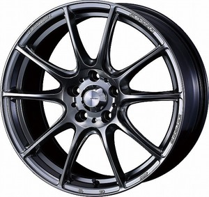 WedsSport ホイール SA25R プラチナシルバーブラック 18インチ×7.5J +45 5H100 0073731