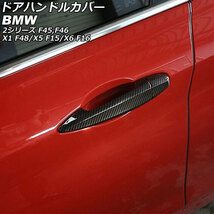 AP ドアハンドルカバー ブラックカーボン ABS製 AP-XT1884-BKC 入数：1セット(8個) BMW X5 F15 2014年～2017年_画像1