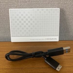 I-O DATA ポータブルハードディスク EC-PHU3W1 ケーブル付　中古品