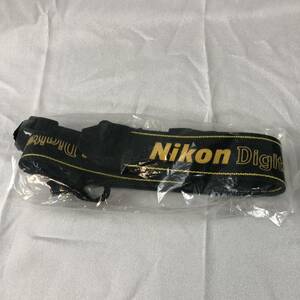 ☆美品☆ Nikon ニコン digital デジタルStrap ストラップ ブラック イエロー 黒 黄色 刺繍