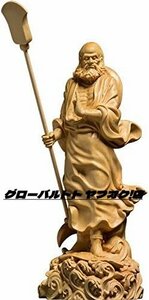 新品推薦◆達磨大師立像天然ツゲ木彫り達磨像 木製仏像 神像 仏教美術品