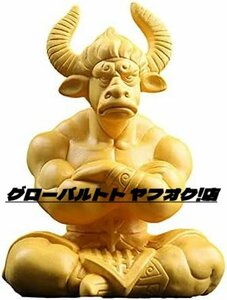 希少新品★牛魔王 木彫り置物 柘植の木 木製仏像 手工芸品 木製彫刻 手作り 風水 開運 祈る 厄除け