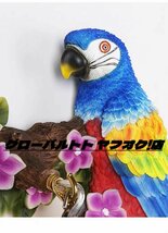 店長特選★独特★おうむ/鳥/動物/青い/ 壁掛け灯 玄関照明 間接照明 インテリア照明 洋風_画像7