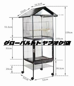 好評 超人気★ 豪華別荘 鳥かご かご 鳥小屋 大型サイズ 鳥かご 養殖 飼育 室内外 逃げ出防止 ペット用品 おうむ 鳥 オウムの巣