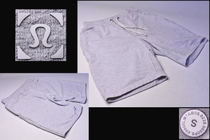 lululemon ★ ルルレモン ★ City Sweat short 9 ★ Sサイズ ★ 短パン ★ ショートパンツ ★ ライトグレー ★ 中古品 ★ タグなし ★