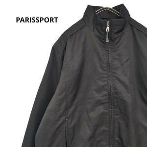 PARISSPORTゴルフウェアブルゾン裏起毛黒秋冬メンズM　b17