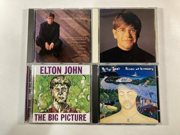 W7701 エルトン・ジョン ビリー・ジョエル 4枚セット｜Elton John Billy Joel Made in England Big Picture Love Songs River of Dreams