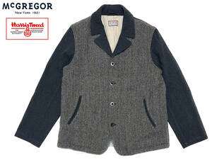 ★希少 McGREGOR×Harris Tweed マクレガー ハリスツイード Budge Dragon 4B ウール ツイード ジャケット L