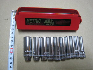 ◆◆MAC TOOLs　マックツール 1/4ディープソケットセット　10PC　未使用