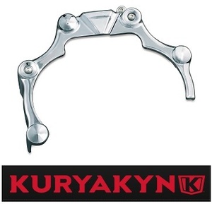 KURYAKYN 7878 Transmission cover shroud Transmission Shroud for Softail 2007-17 Softail Models clear gold 